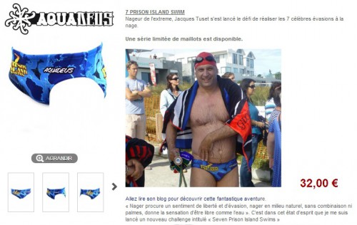 Le maillot des « 7 Prison Island Swims » d’Aquadeus