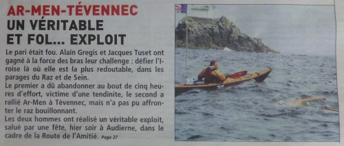 « Ar-Men Raid 2013 » dans la presse