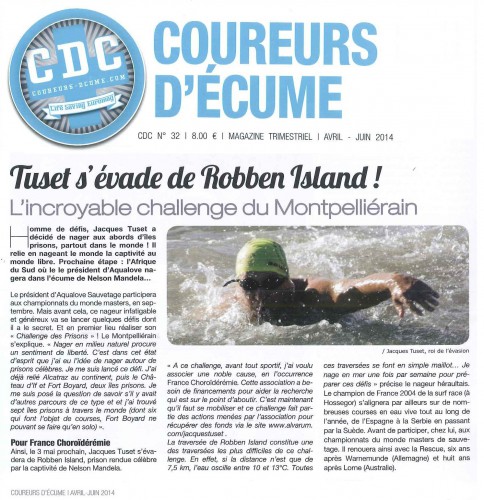 Le magazine « Coureurs d’Ecume » d’Avril – Juin 2014