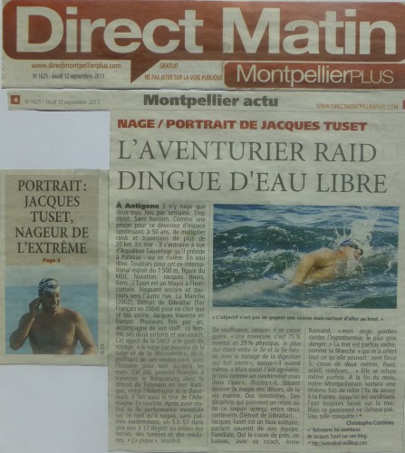 Journal « Direct Matin – Montpellier Plus » du jeudi 12 septembre 2013