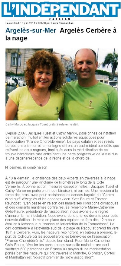 La Côte Vermeille 2011 dans la presse