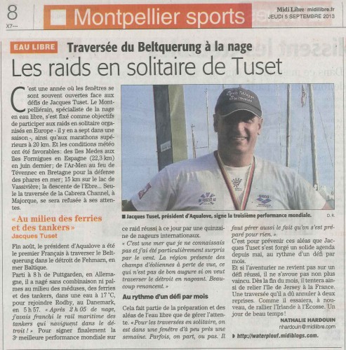 Le Beltquerung dans la presse