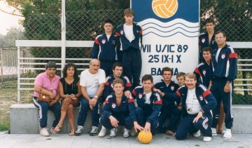 Varna : championnat USIC de Water-polo 1989 en Bulgarie